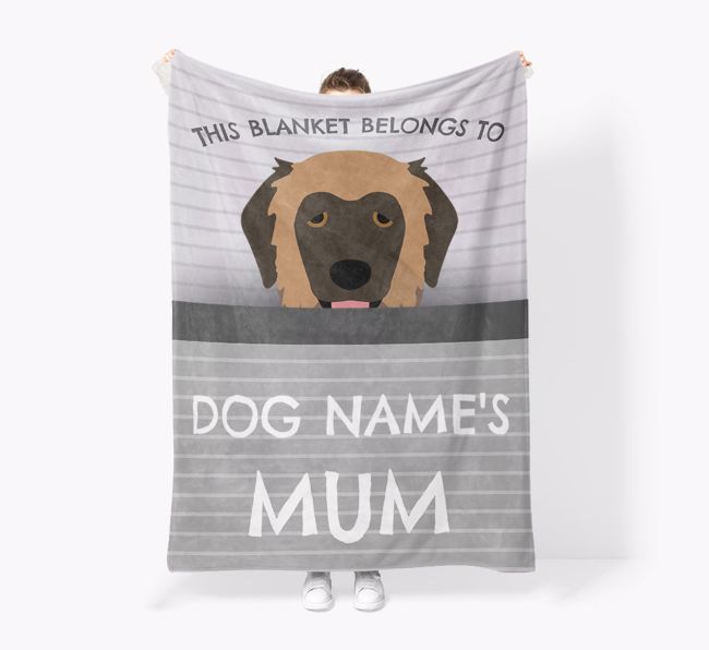 'This Blanket Belongs To...' - Personalised {breedFullName} Blanket: Premium Sherpa Fleece